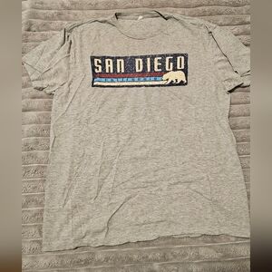 Generic Gray San Diego Graphic T-Shirt
